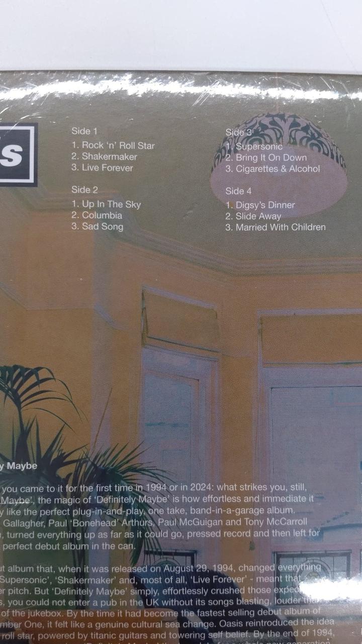 BIG BROTHER LP Record OASIS DEFINITELY MAYBE