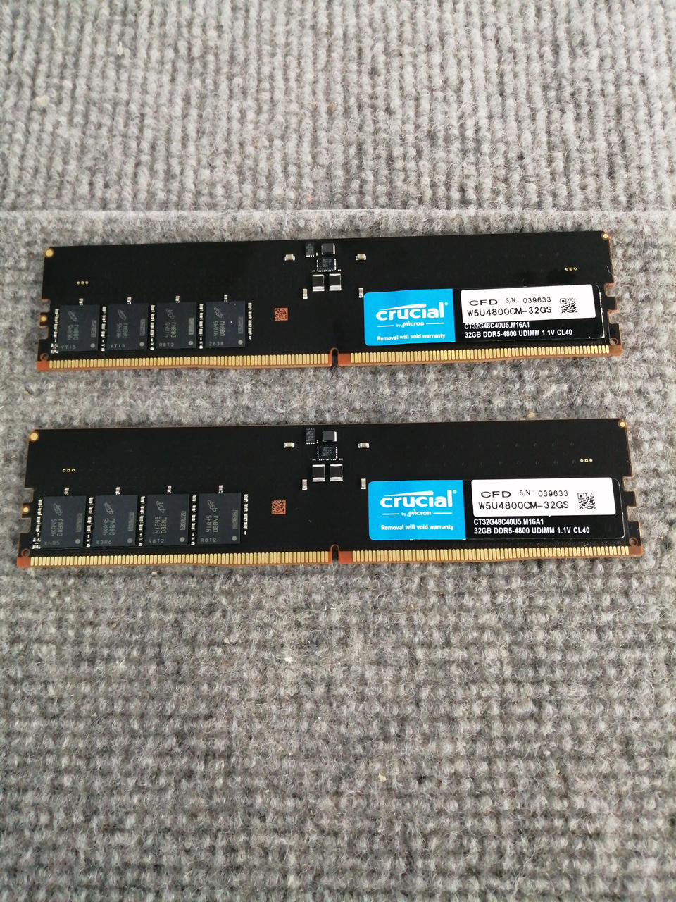 Crucial PC Memory W5U4800CM-32GS