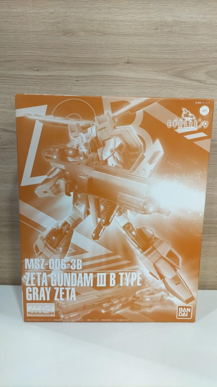 Bandai Gundam Evolve MG MSZ-006-3B Zeta Gundam Unit 3 Type B Gray