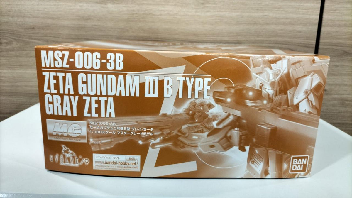 Bandai Gundam Evolve MG MSZ-006-3B Zeta Gundam Unit 3 Type B Gray