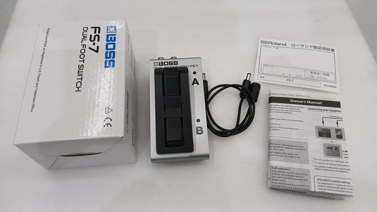 BOSS Footswitch FS-7 DUAL FOOT SWITCH