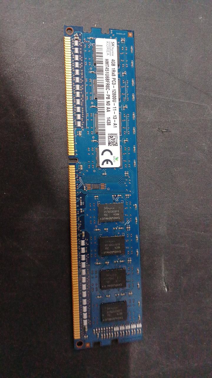 - DDR3 Memory 12800U 4GB 8-Module DDR3-12800U
