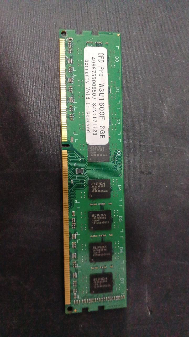 - DDR3 Memory 1600 (8GB 8 Modules) DDR3-1600