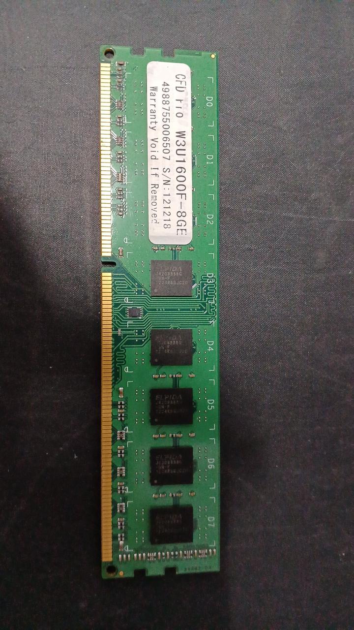 - DDR3 Memory 1600 (8GB 8 Modules) DDR3-1600