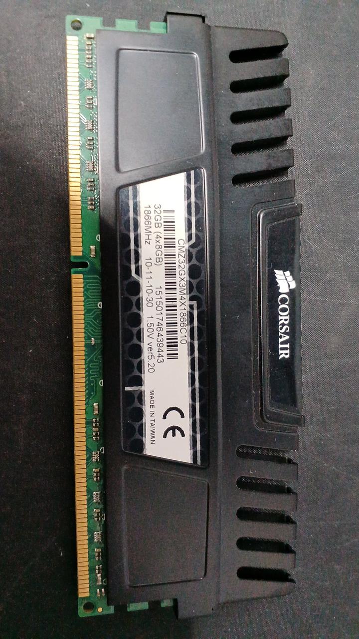 CORSAIR DDR3 Memory 32GB (8*4) CMZ32GX3M4X1866C10