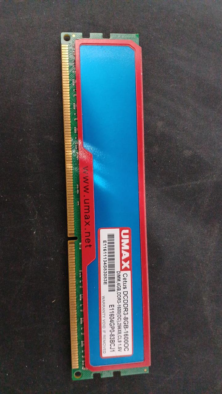 UMAX DDR3 Memory 16GB (4GB 4 modules) DCDDR3-8GB-1600OC