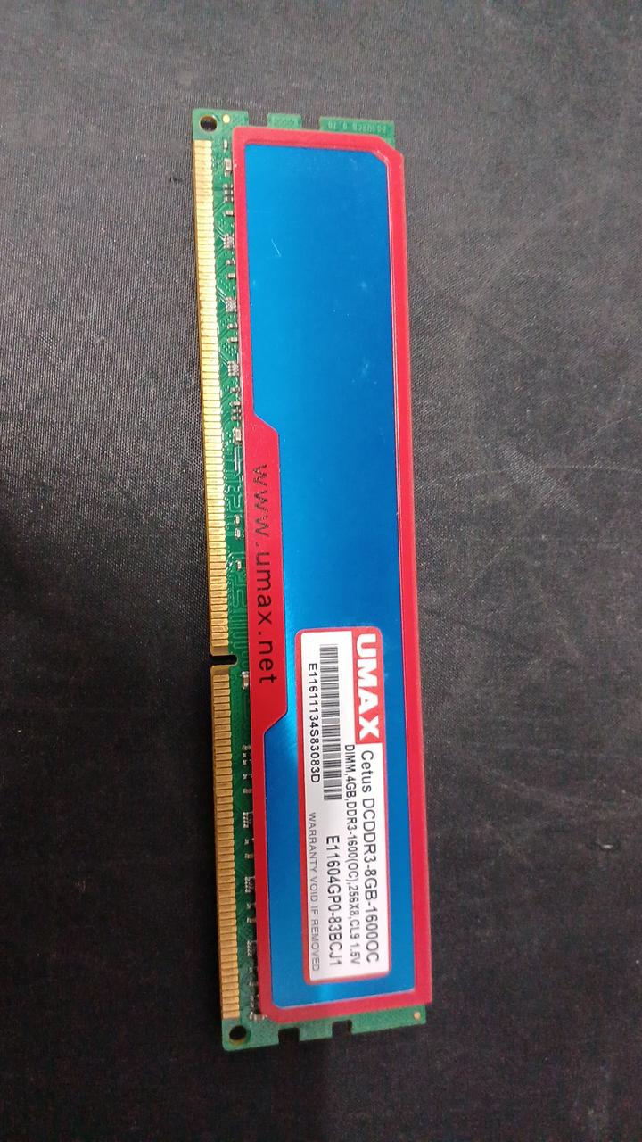 UMAX DDR3 Memory 16GB (4GB 4 modules) DCDDR3-8GB-1600OC