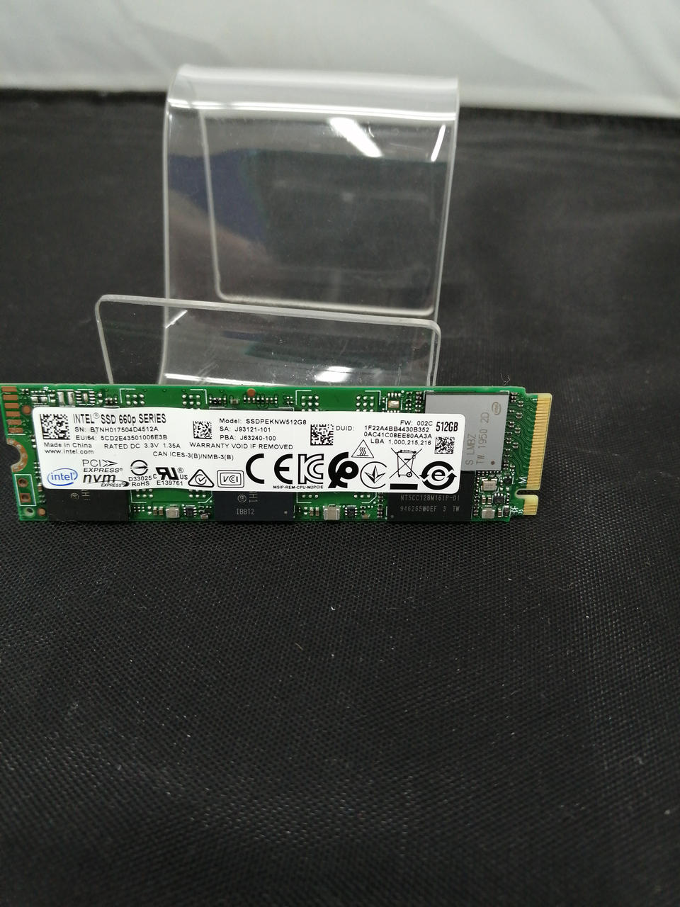 INTEL M.2 SSD SSDPEKNW512GB