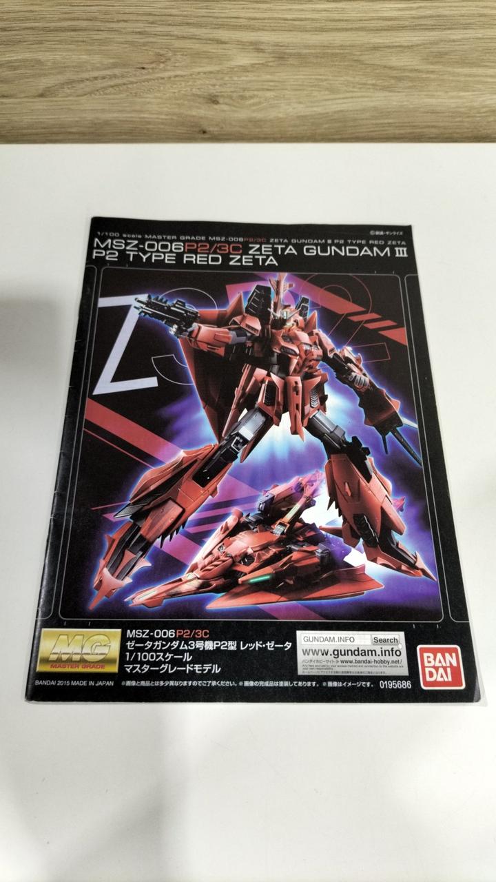 BANDAI MG 1/100 Zeta Gundam Unit 3 P2 Type