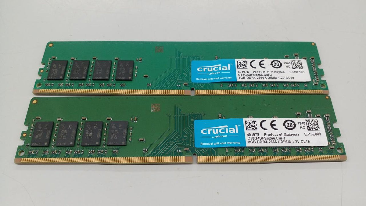 CRUCIAL PC Memory: DDR4 16GB (8GB x 2)