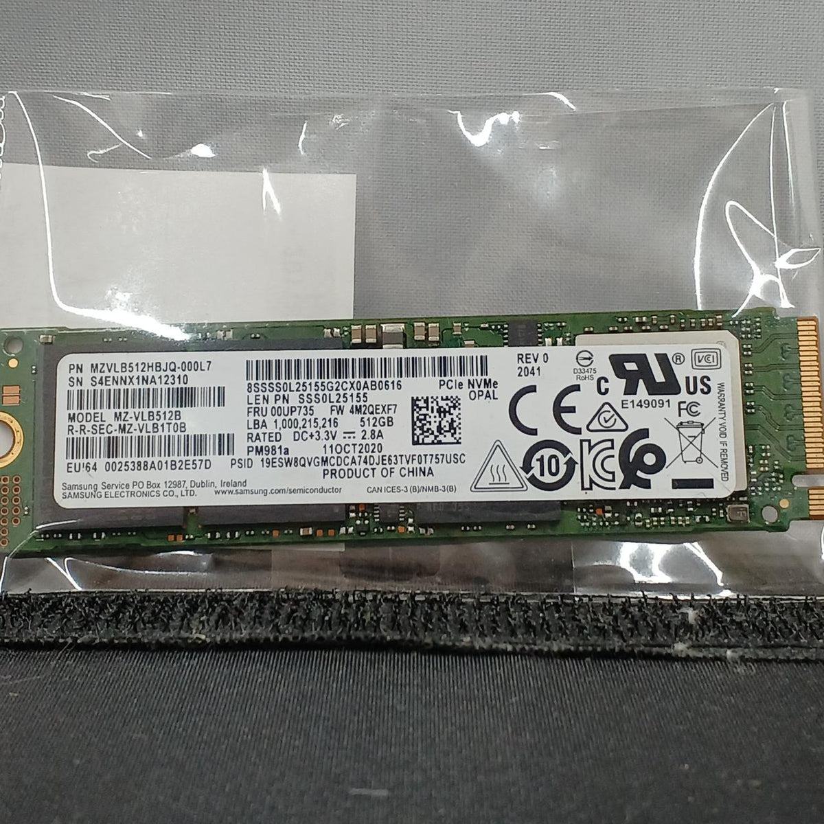 SAMSUNG M.2 SSD MZ-VLB512B
