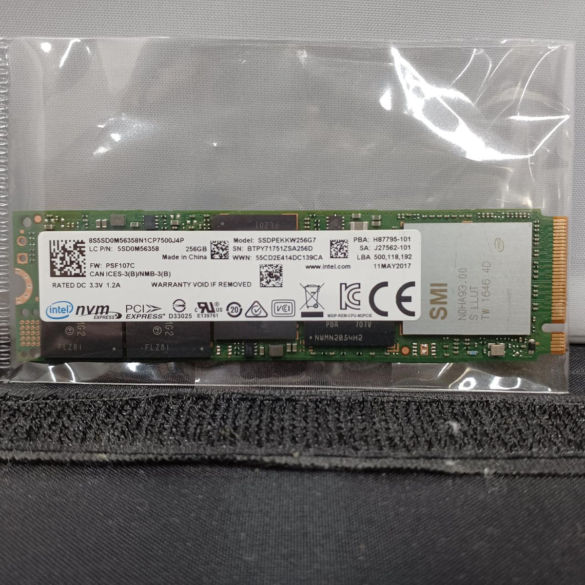 INTEL M.2 SSD SSDPEKKW256G7