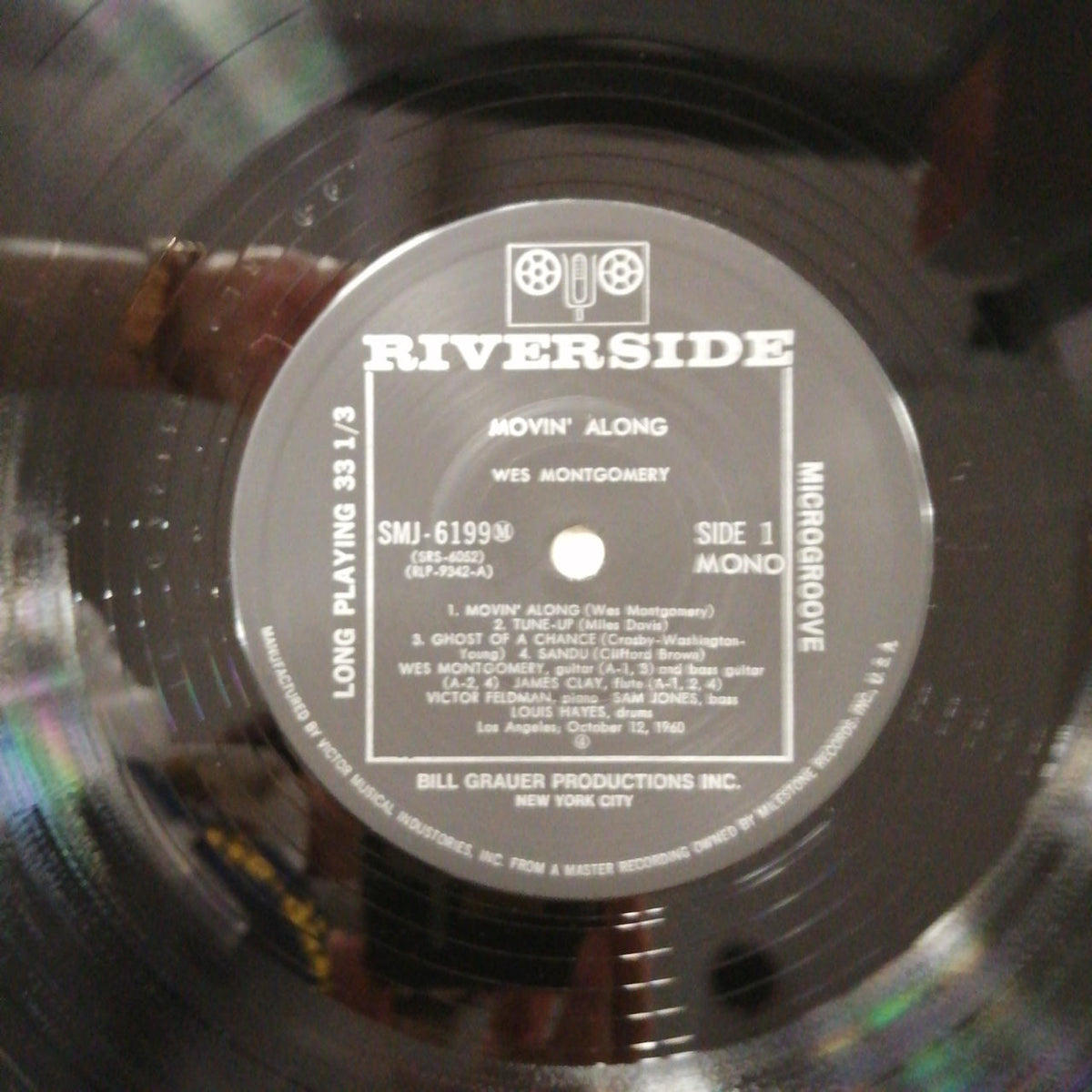 RIVERSIDE RECORDS WES MONTGOMERY/MOVIN' ALONG SMJ-6199M