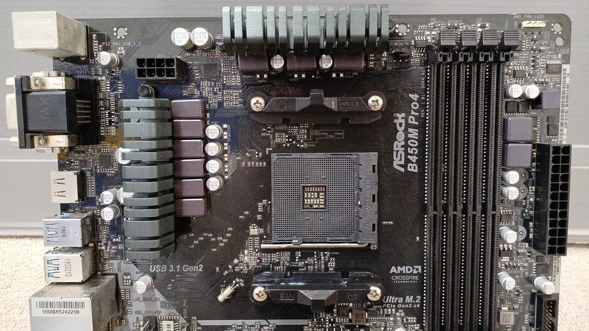 ASROCK Motherboard: B450M PRO4