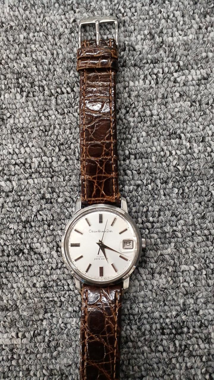 CITIZEN HORMER DATE Manual Wind Wristwatch 52801-TA