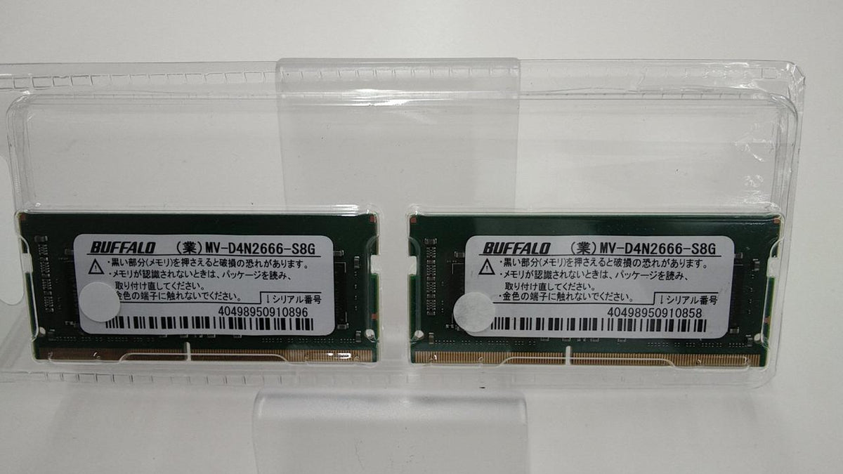 BUFFALO DDR4-2666 for Laptop 8GB X 2 Chips MV-D4N2666-S8G