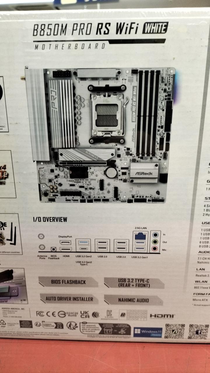 ASROCK Motherboard 8850M PRO RS WIFI