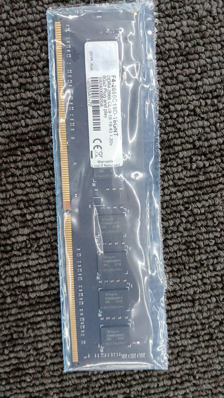G.SKILL DDR4 Desktop Memory F4-2666C19D-16GNT