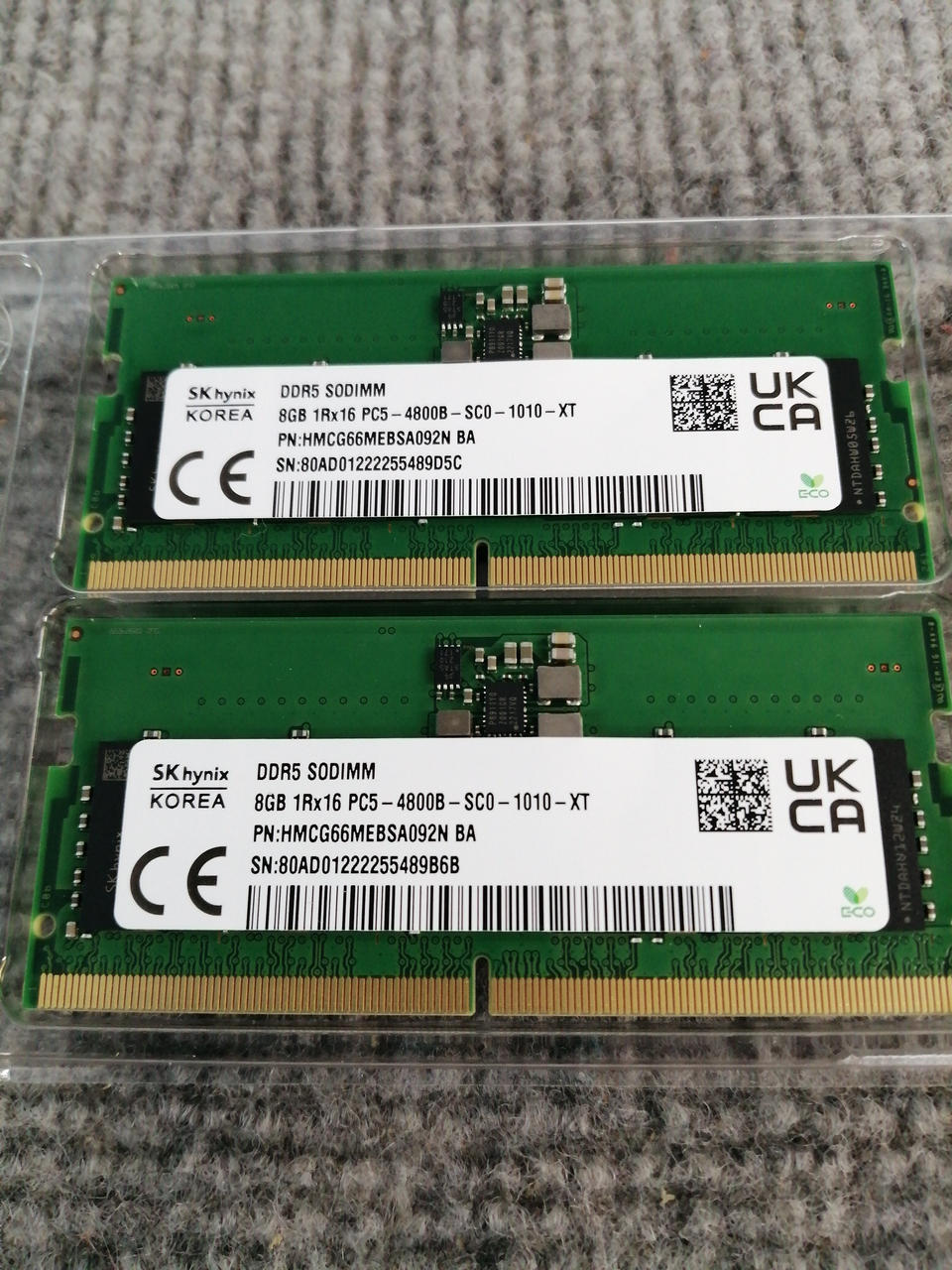 SK Memory for Notebook PCs HMCG66MEBSA092N