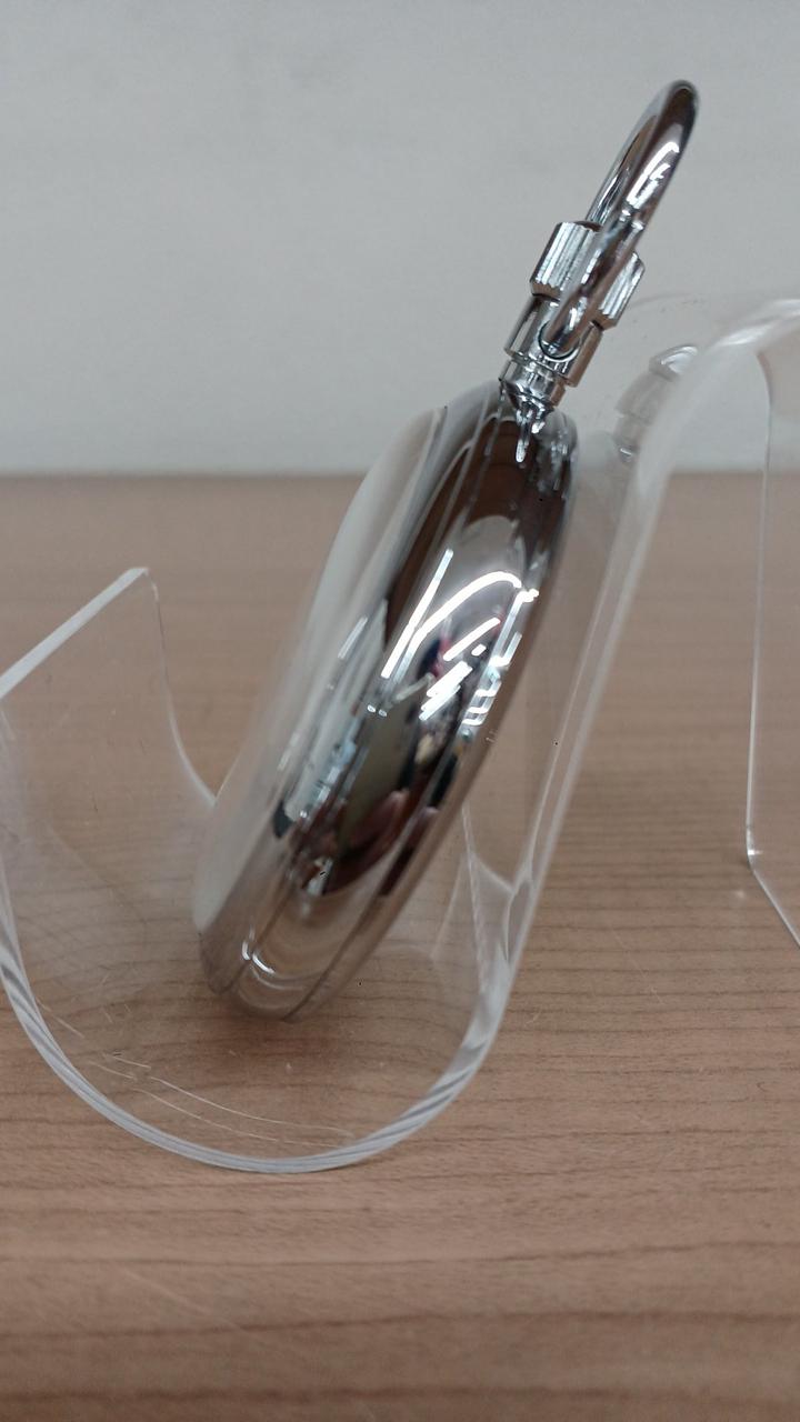SEIKO Railway Clock 7550-0010 Silver × White Condition B