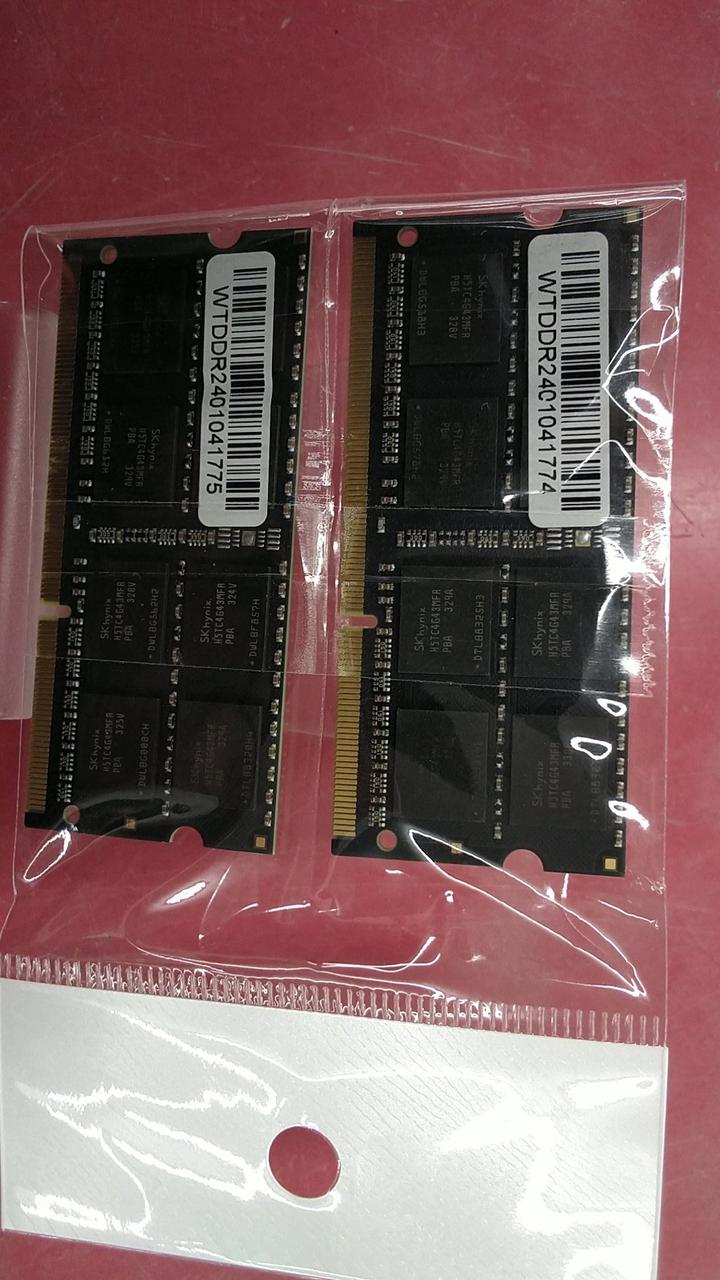 WINTEN Memory DDR3-1600 WT-SD1600-8GBL × 2 for Notebook PCs