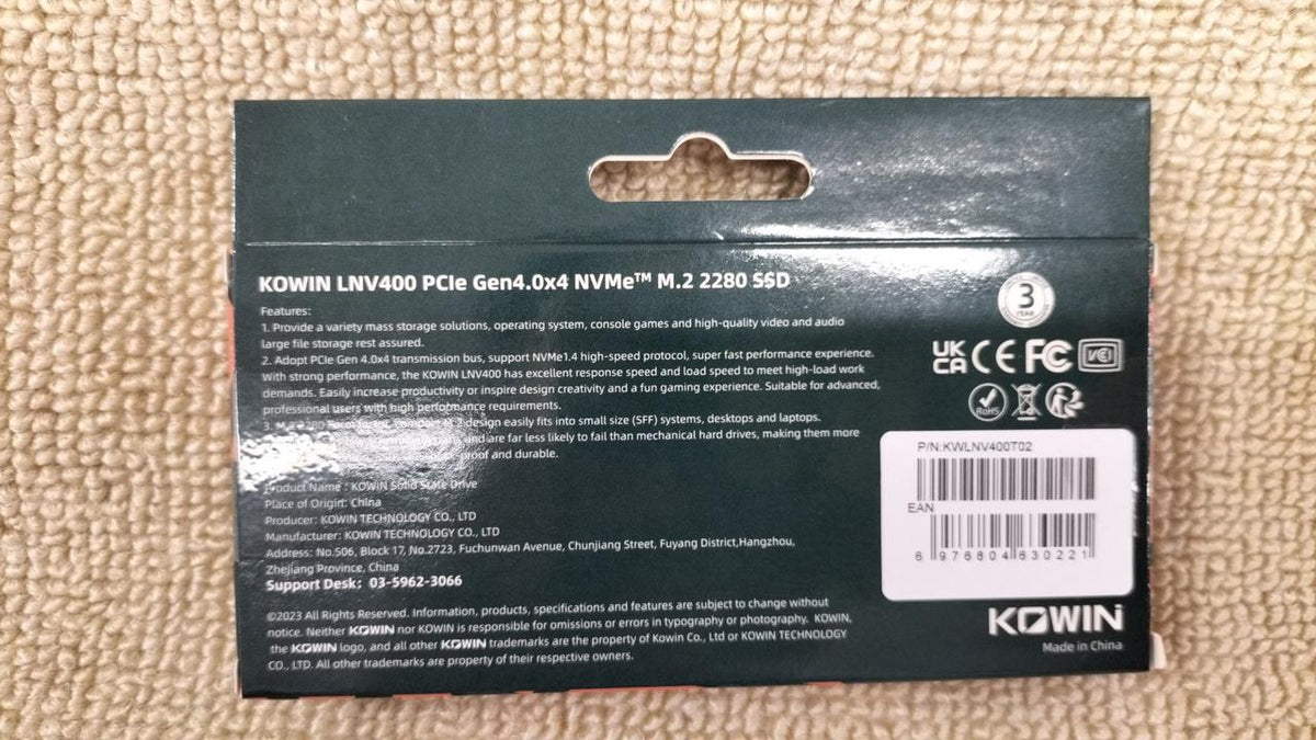 KOWIN SSD KWLNV400T02