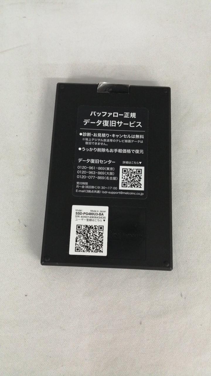 BUFFALO Portable SSD SSD-PG480U3-BA