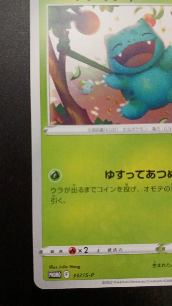 Pokémon Bulbasaur 337/S/P Promo Card