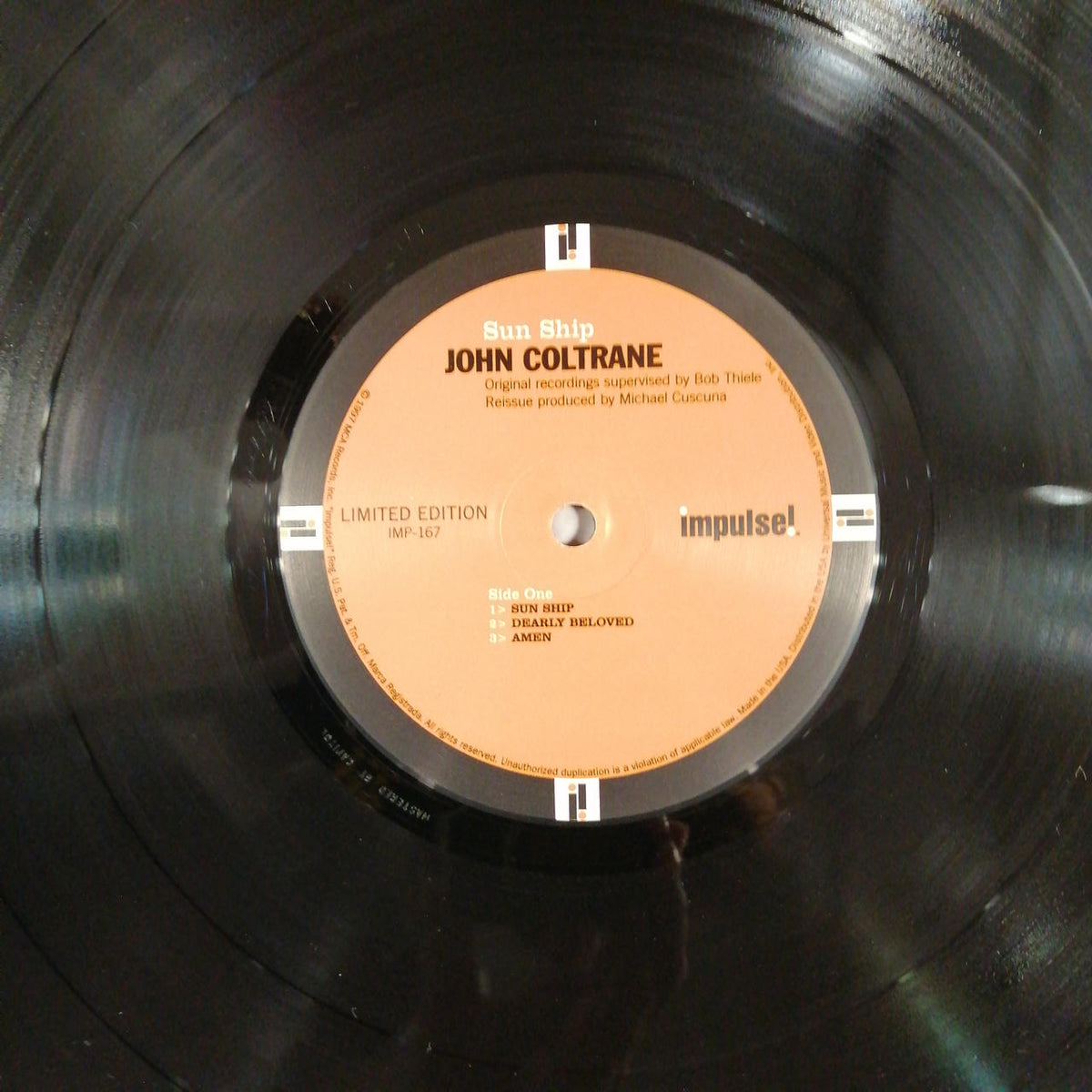 IMPULSE! JOHN COLTRANE/SUN SHIP IMP-167