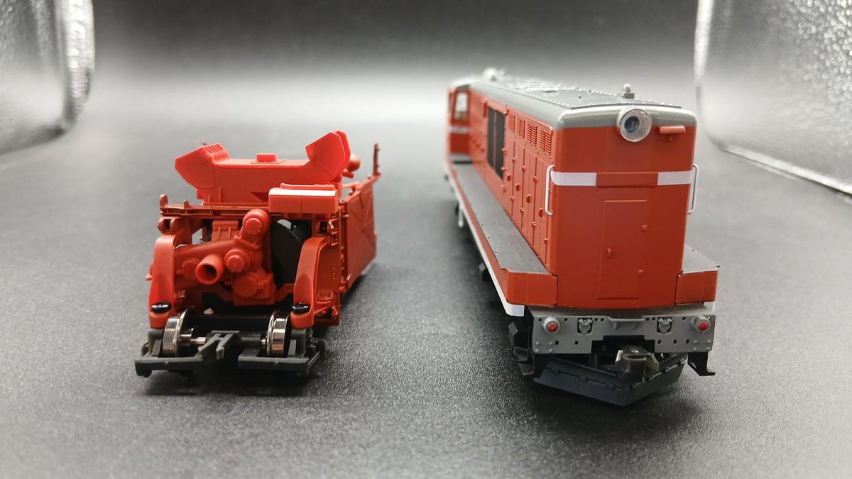 Tramway JNR DD14 (No M) & Front Snow-Throwing Front-Facing Car Model Train