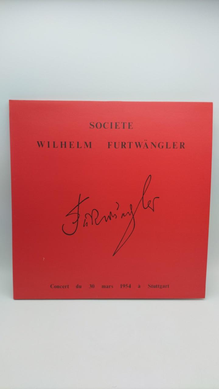 SOCIETE WILHELM FURTWANGLER Record CONCERT DU 30 MARS 1954 A STUT