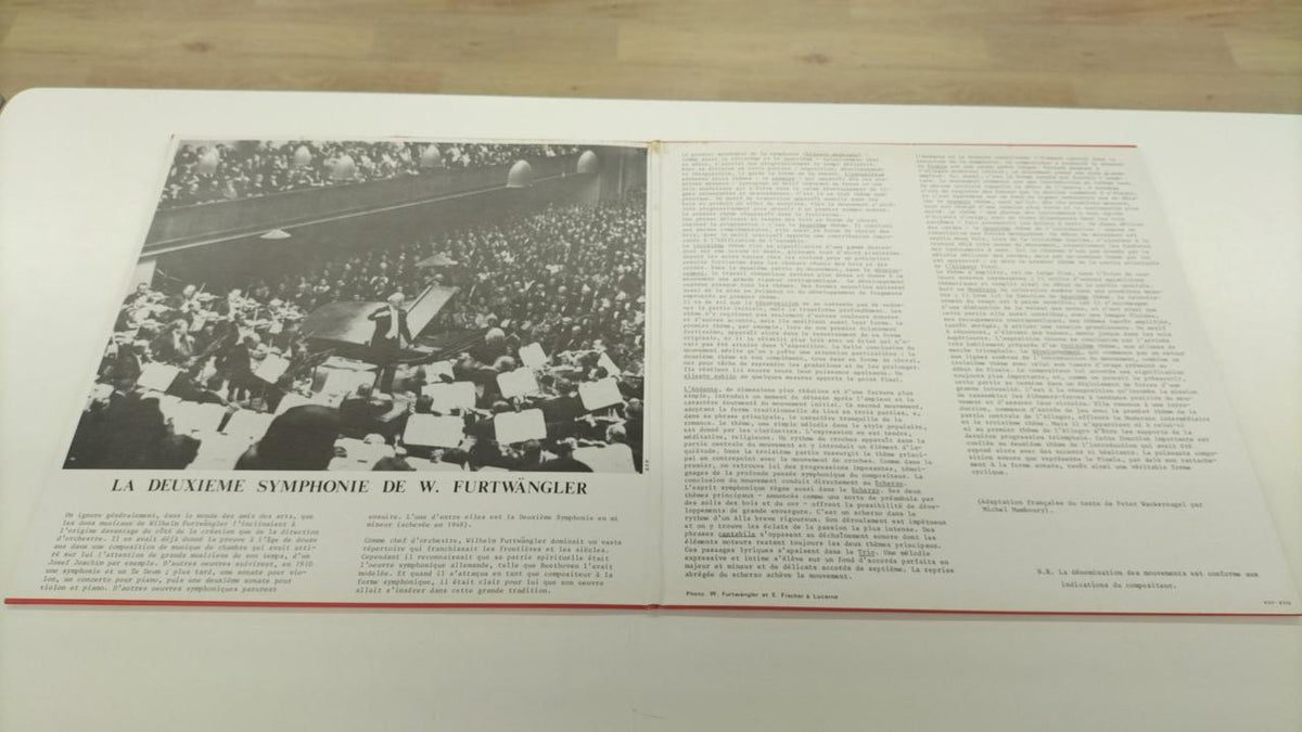 SOCIETE WILHELM FURTWANGLER Record CONCERT DU 30 MARS 1954 A STUT