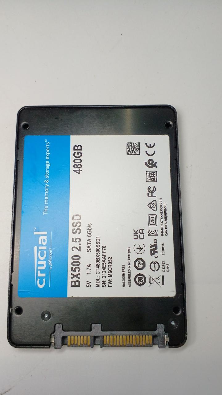 CRUCIAL SSD(480GB) CT480BX500SSD1