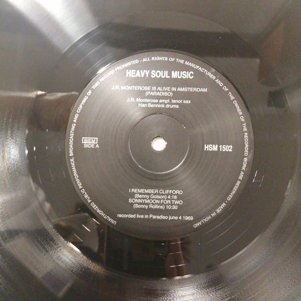 HEAVY SOUL MUSIC J.R. MONTEROSE/IS ALIVE IN AMS H.S.M. 1502