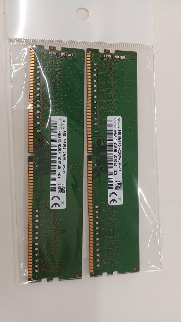 SK HYNIX Memory (2 8GB sticks) HMA81GU6CJR8N-VK