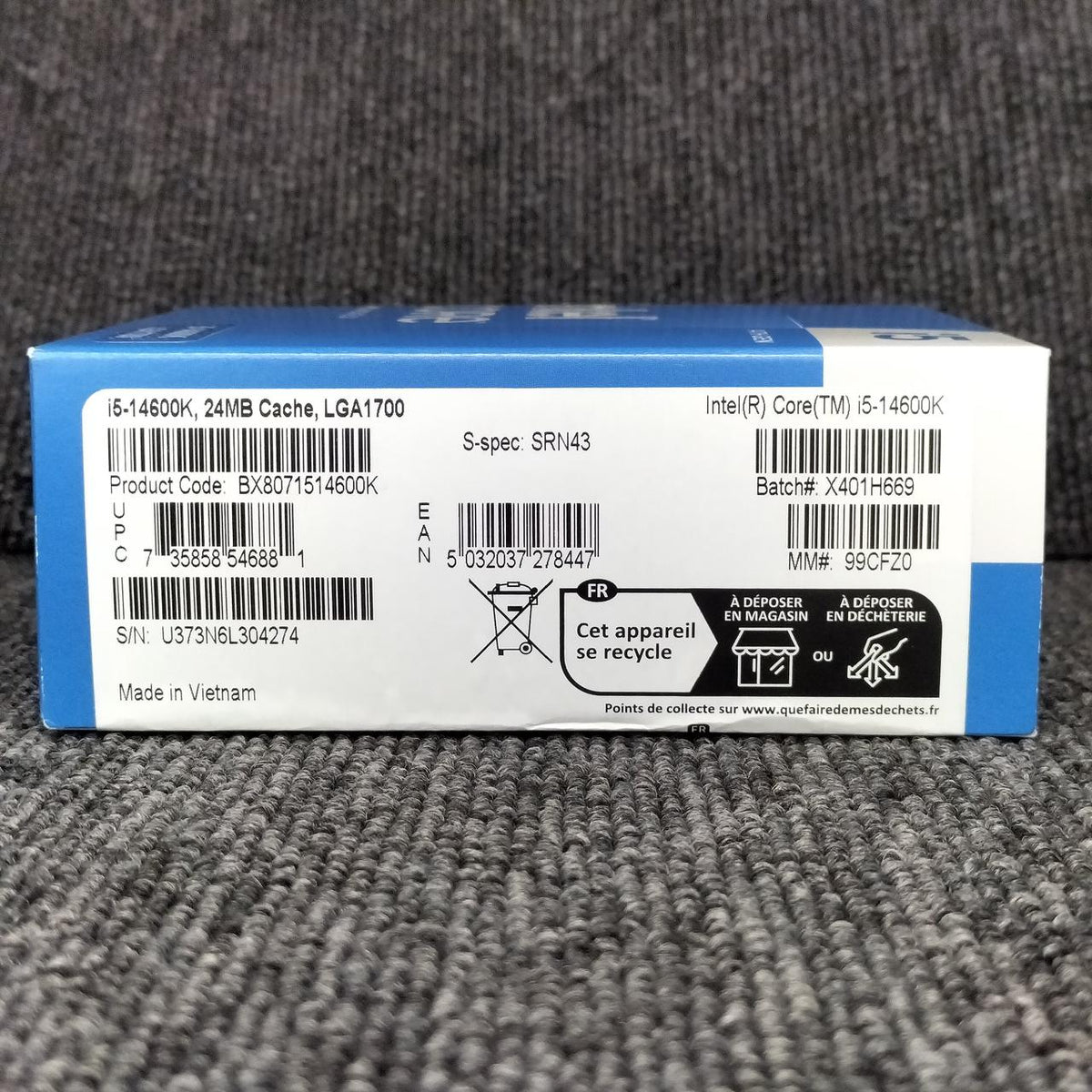 INTEL CORE I5-14600K BOX CORE I5-14600K BOX