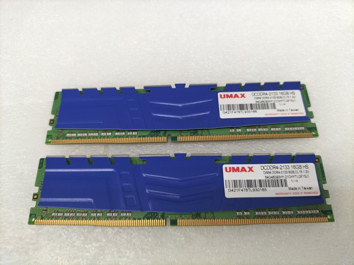 UMAX Desktop Memory: 32GB (16GB×2) DCDDR4-2133