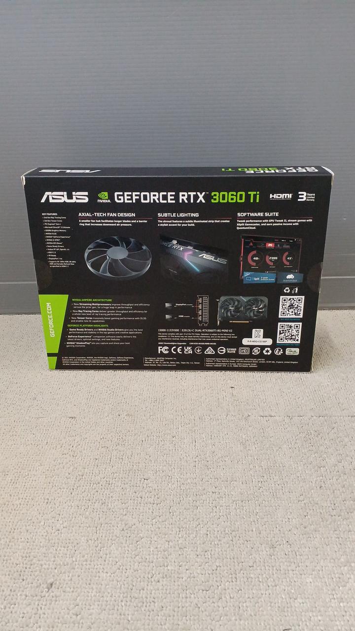 ASUS Graphics Card DUAL-RTX3060TI-8G-MINI-V2