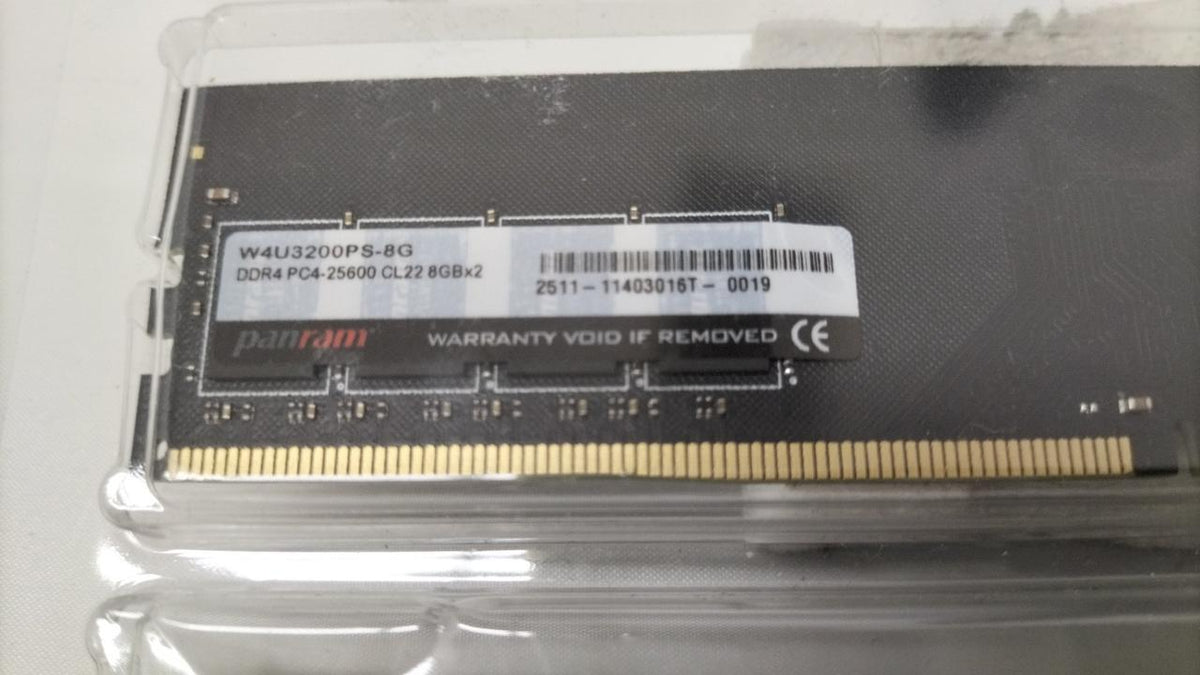 PANRAM Memory: W4U3200PS-8GB, 2-disc set