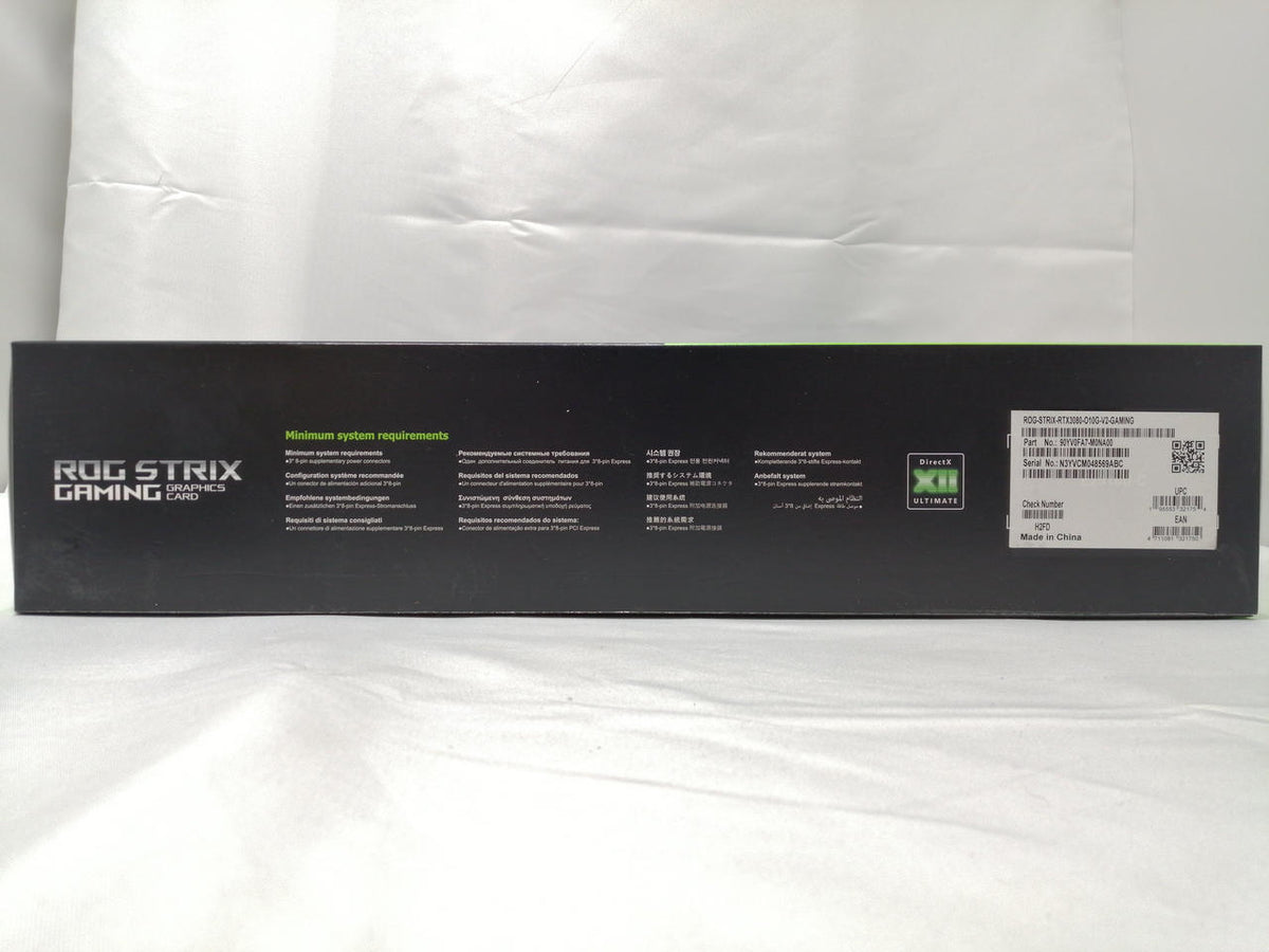 ASUS Graphics Card ROG-STRIX-RTX3080-O10G-V2-GAMI