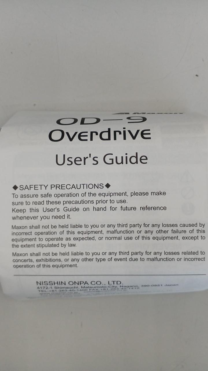 MAXON Overdrive OD-9