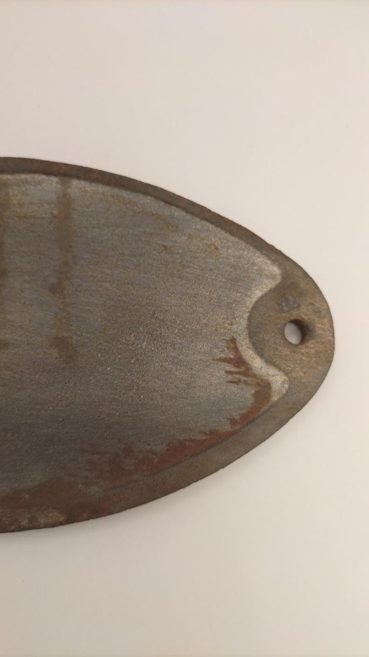 unclear Railway Plate, Nippon Rolling Stock Company, Showa 9 (1944)