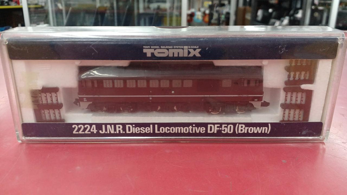 TOMIX N Gauge JNR DF50 Class Diesel Locomotive Brown