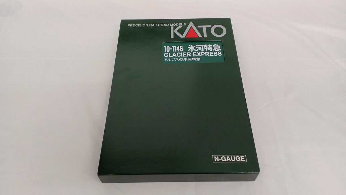 KATO Alps Glacier Express Starter Set 3-Car 10-021 Additional 4-Car 10-1146