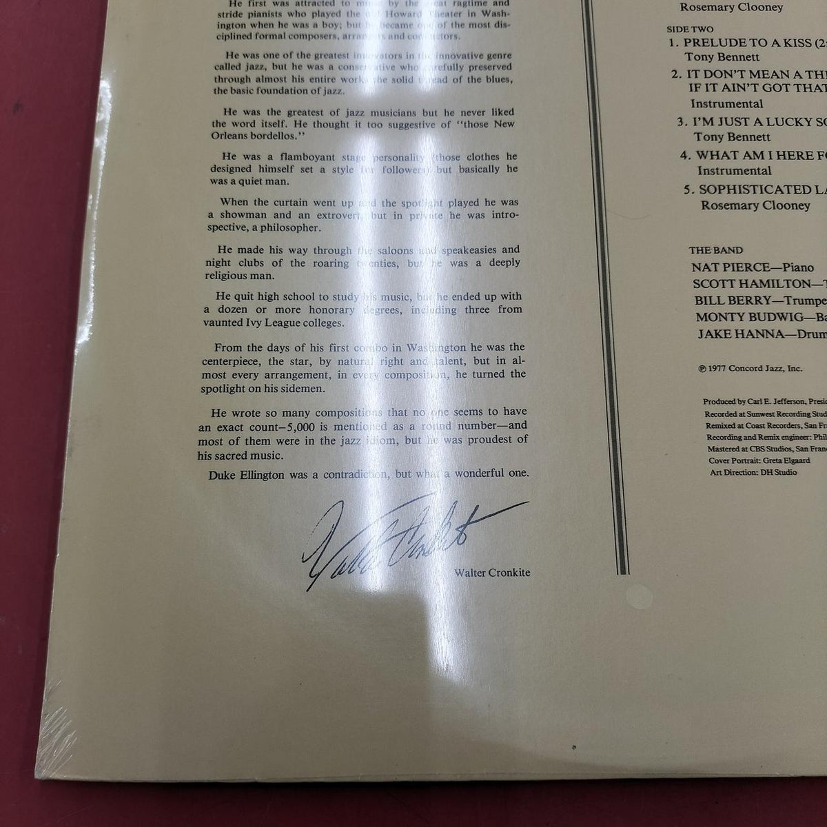 CONCORD JAZZ [Unopened] A TRIBUTE TO DUKE CJ-50