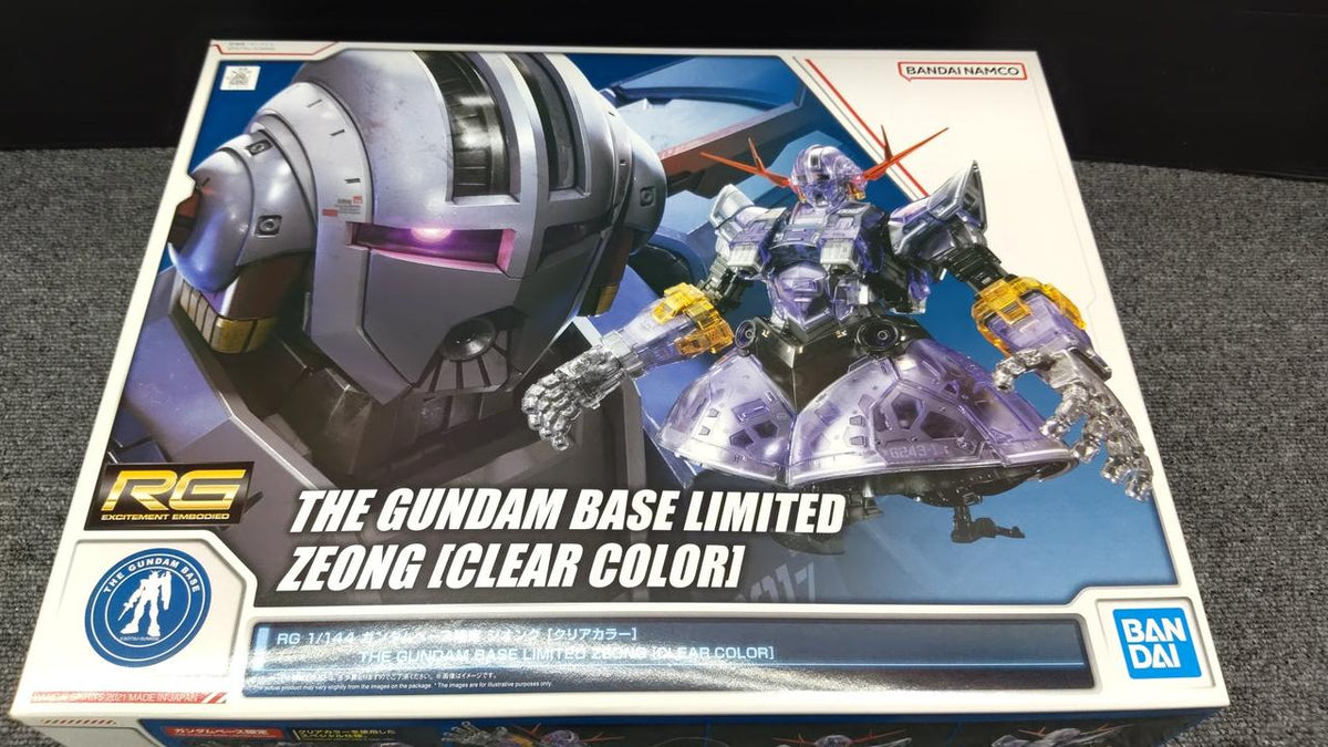 BANDAI Gunpla Zeong Gundam Base Limited 1/144 RG MSN-02 Clear Color