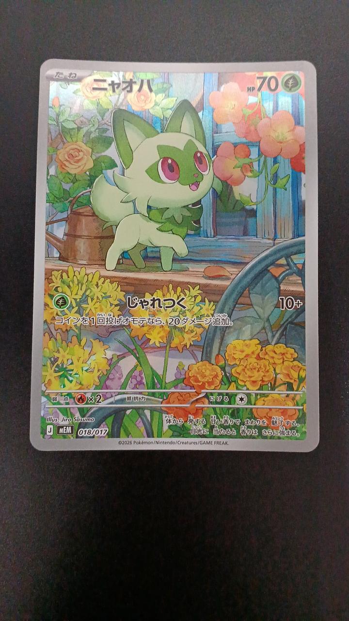 Pokémon Nyaoha 018/017/MEM/B Other (No Rarity)
