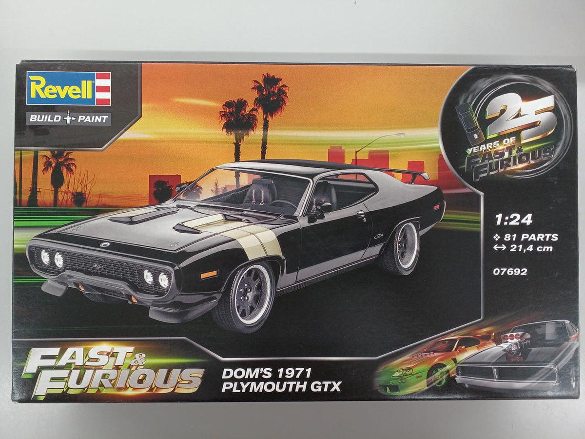 REVELL 1/24 Scale Plastic Model Primus GTX "Dominic" "FAST & FURIO" - Banzai Thrifting | BanzaiHobby