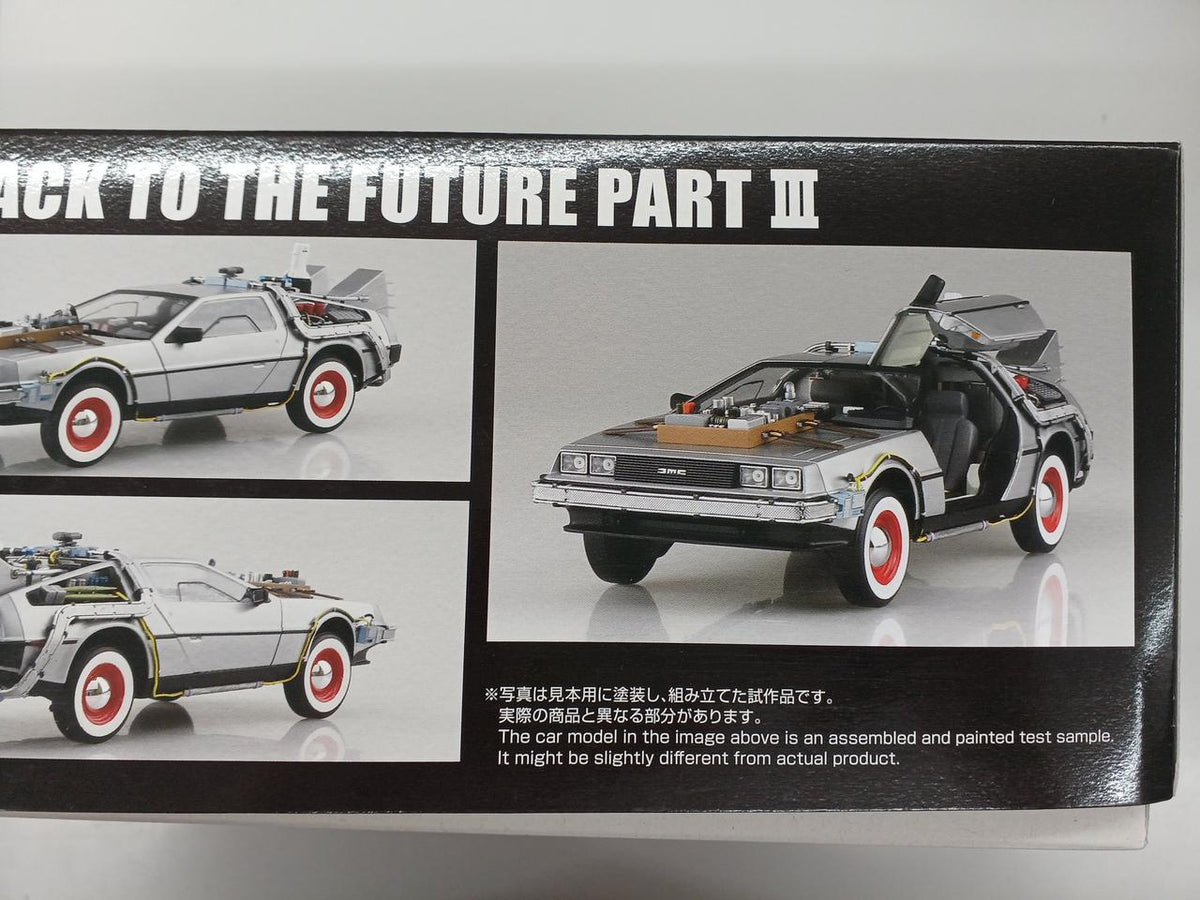 Aoshima 1/24 Scale Plastic Model Time Machine 'Back to the Future PART III' - Banzai Thrifting | BanzaiHobby