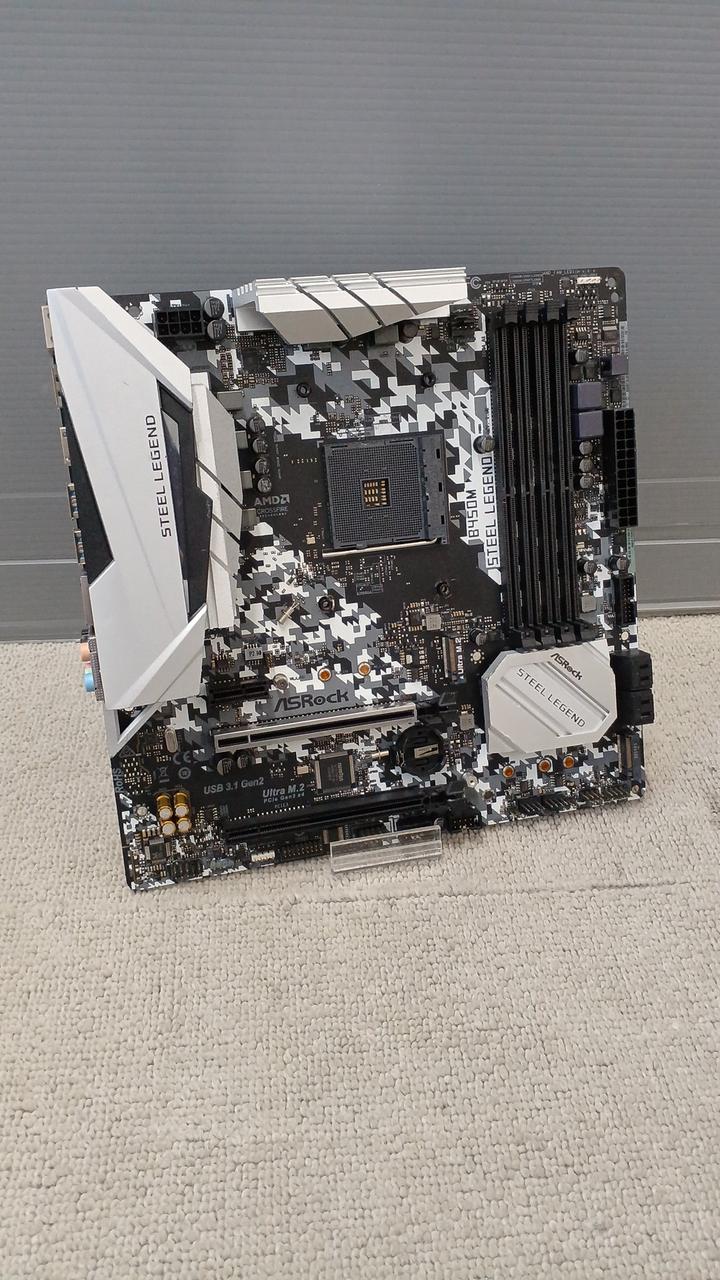 ASROCK Motherboard B450M STEEL LEGEND - Banzai Thrifting | BanzaiHobby